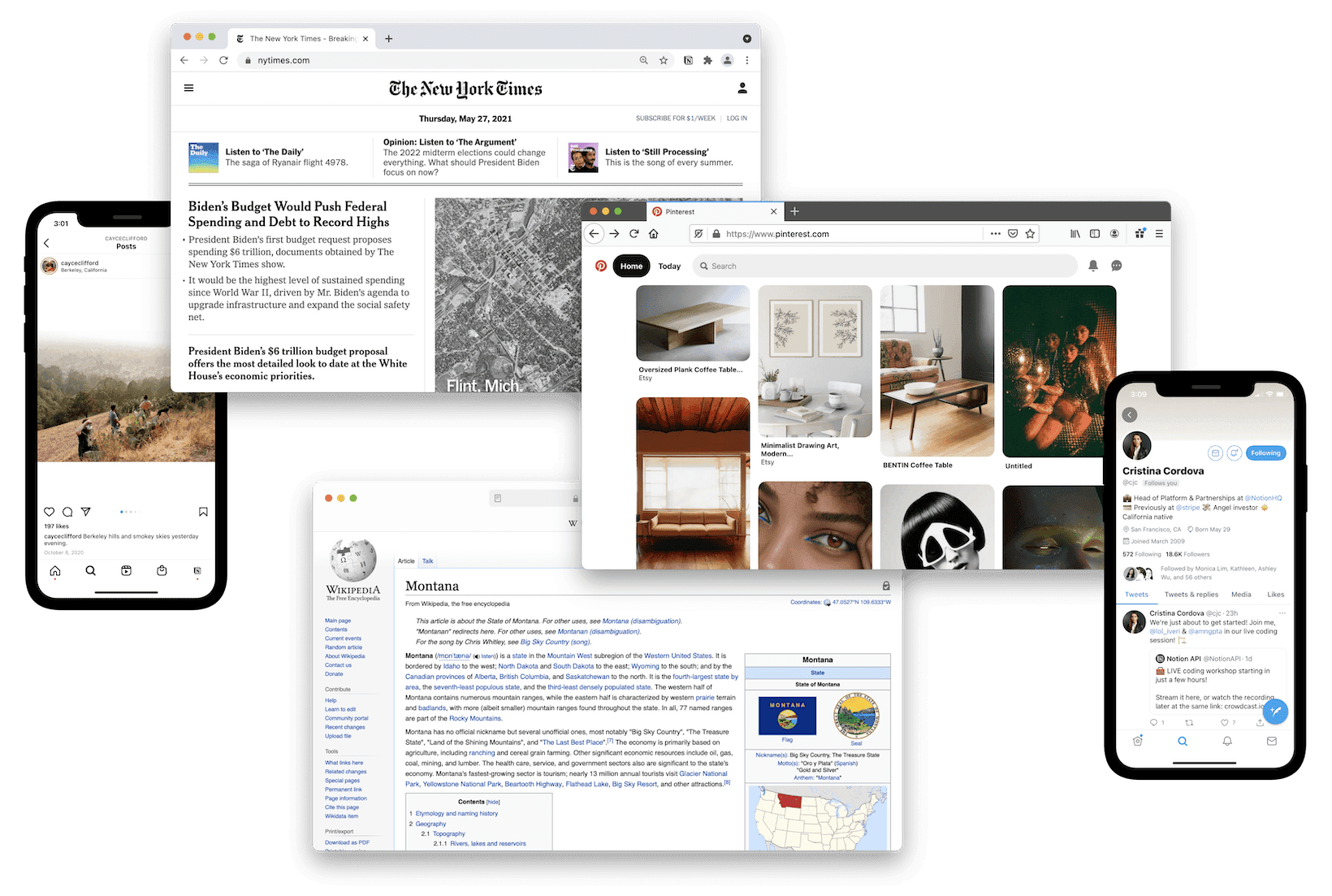 Notion의 Web Clipper로 저장할 수 있는 웹사이트 예시