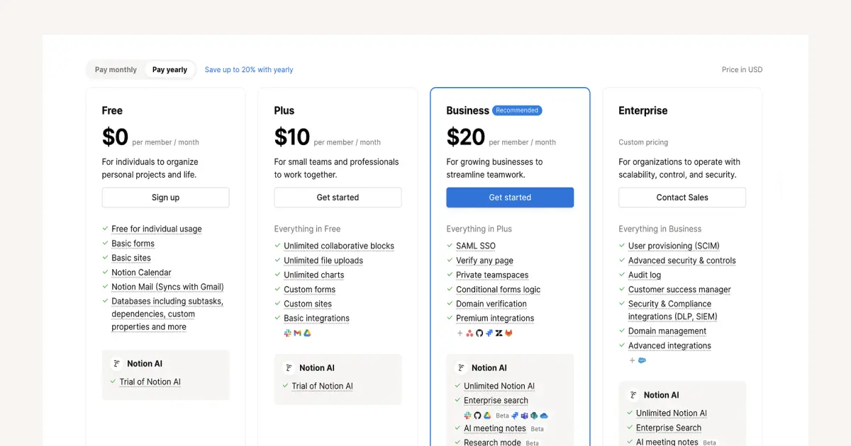 Is Notion's Business or Enterprise plan right for you?