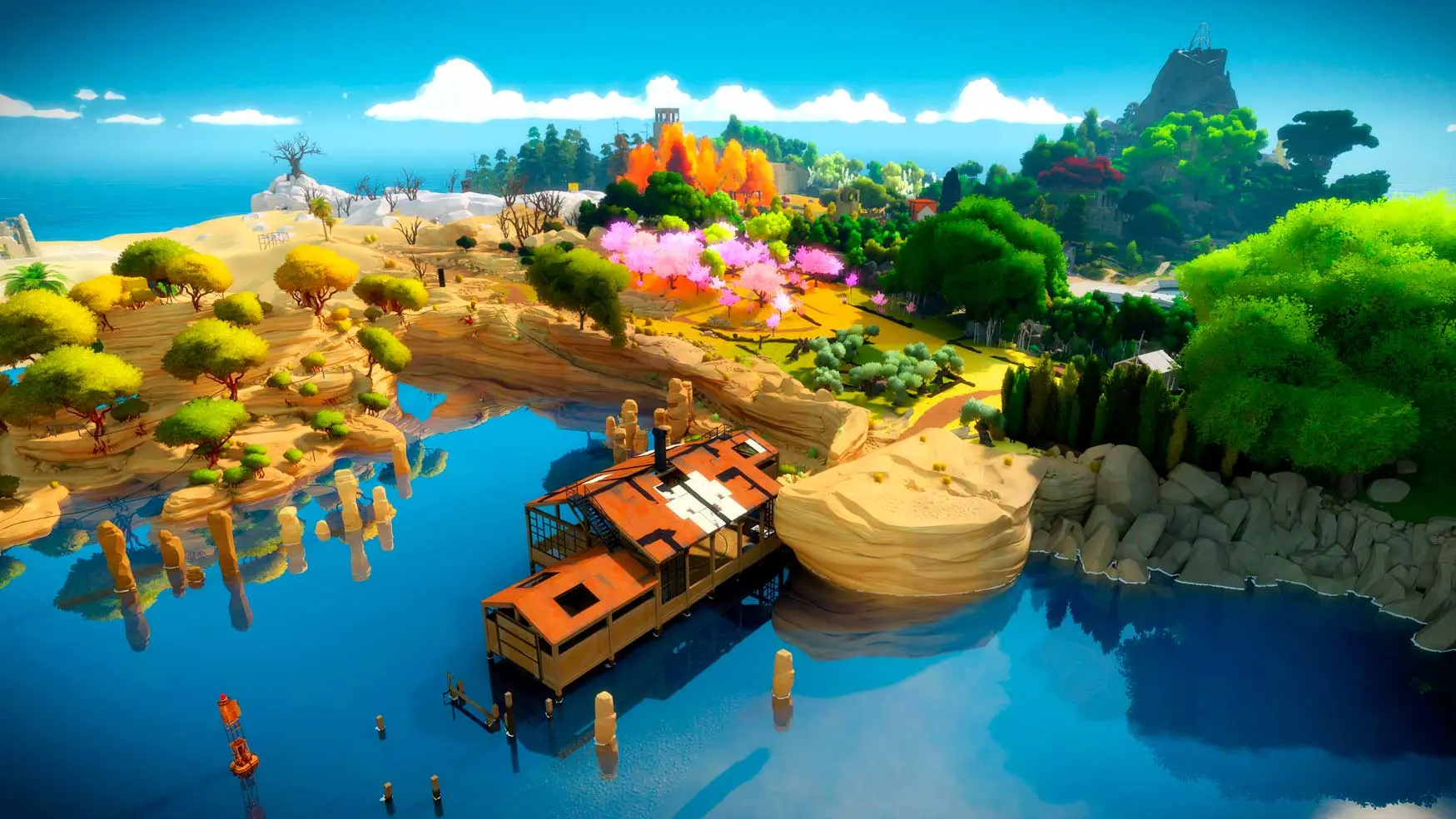 A screenshot from The Witness. Image from the-witness.net.