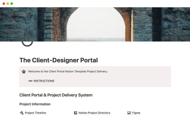 The Client Portal Notion Template