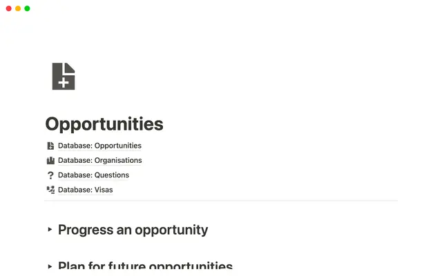 Opportunities